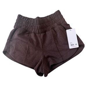 Yogalicious Women's Athletic Shorts in Dark Brown